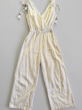 The Faherty Rowe Windowpane Jumpsuit